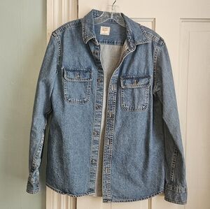 Old Navy Boyfriend Denim Button-Down Shirt – XS